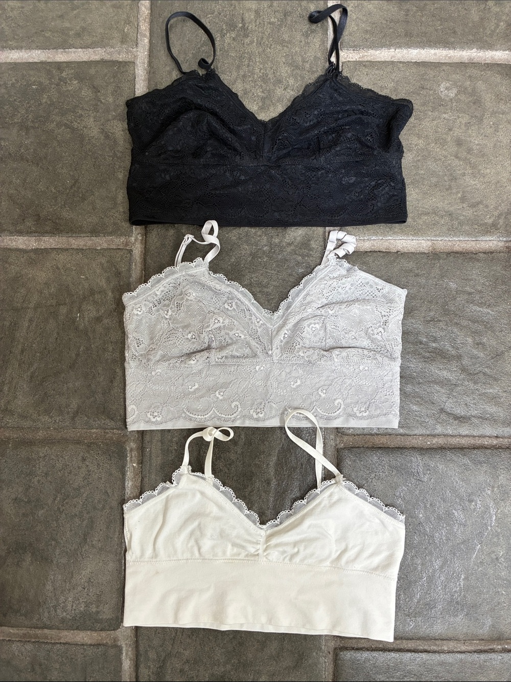 Lace Bralette Trio